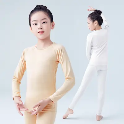 Girls Fleshy Base Dance Shirt Sports Training Top