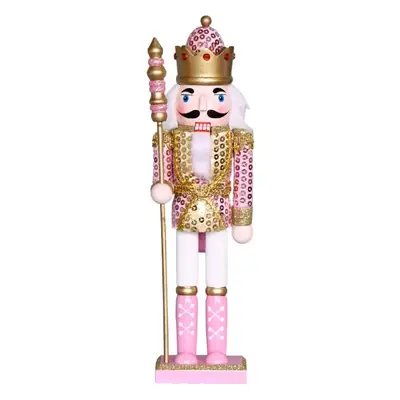 Pink King Nutcracker Christmas Decor 30cm