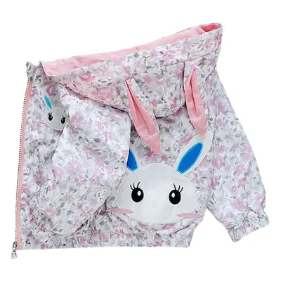 Girls Floral Hooded Coat Spring Autumn Baby Girls
