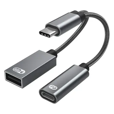60W Fast Charging Type-C to USB Otg Adapter for Apple 16