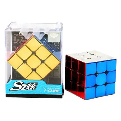 Magnetic 3-Order Rubik's Cubes 6-Color Gold