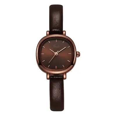 Goldie Women's Quartz Watch with Brown Leather Belt