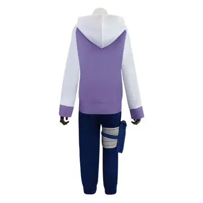 Halloween Anime Suit Purple Blue Striped Long Sleeve Top
