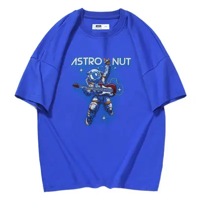 White Astronaut Graphic Boys T-Shirt 2024 Summer
