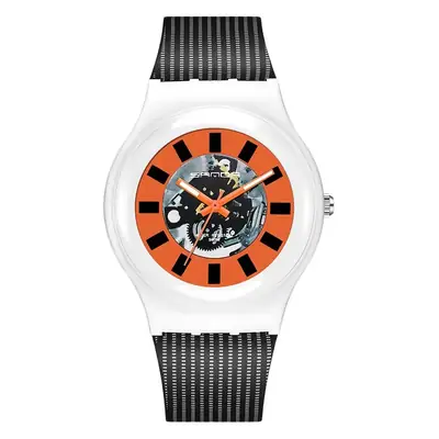 Sanda Men's Pink Silicone Digital Watch Waterproof Fashion