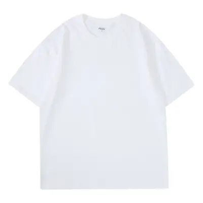 Men Cotton T-Shirt Drop Shoulder Beige 250g