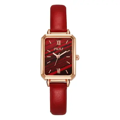 Douyin Little Green Watch Internet Celebrity Live Drainage Small Square Watch Women's Watch Retro Fashion Quartz Watch