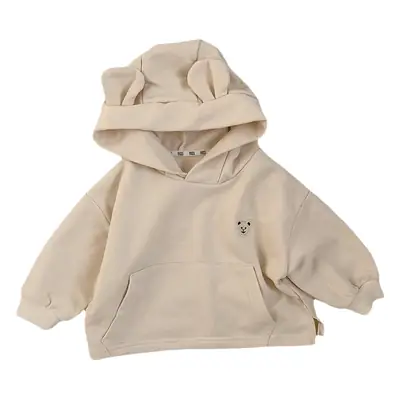 Kids Hooded Sweatshirt Bear Top Outfit Set