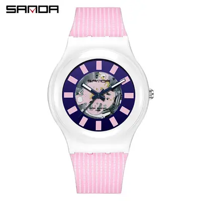 Sanda Multi Color Casual Korean Watch Waterproof Luminous
