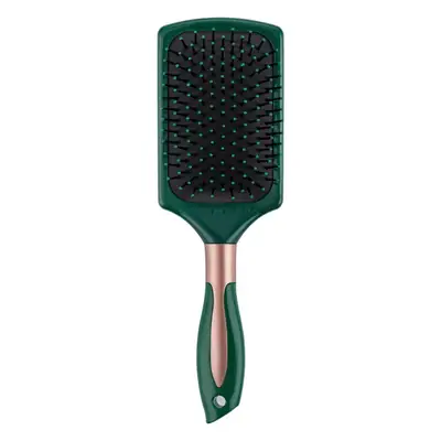Dark Green Oval Hair Brush with Negative Ion Technology