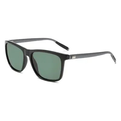Men's Black Polarized Sunglasses European American Metal Retro Box
