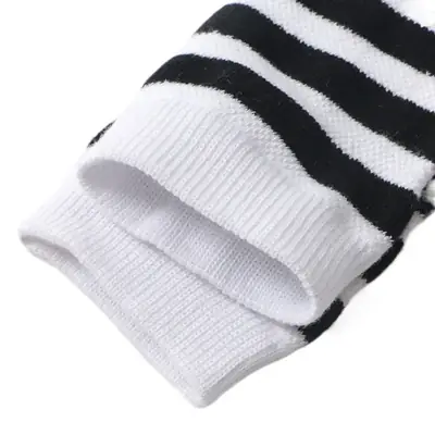 Children's Over-the-Knee Stockings White Striped High Socks