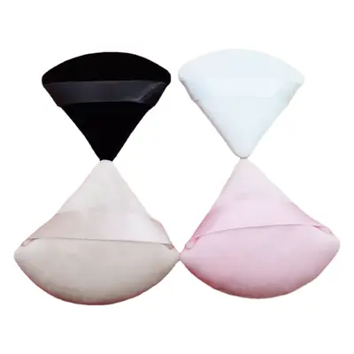Black Velvet Fan-Shaped Powder Makeup Sponge