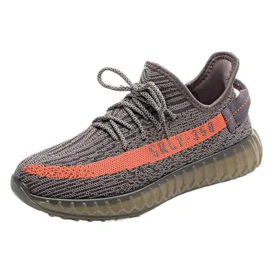 Black Fly-Knit Casual Sneakers for Men Women