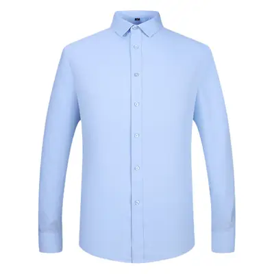 Men's Lavender Button-Down Shirt with Logo