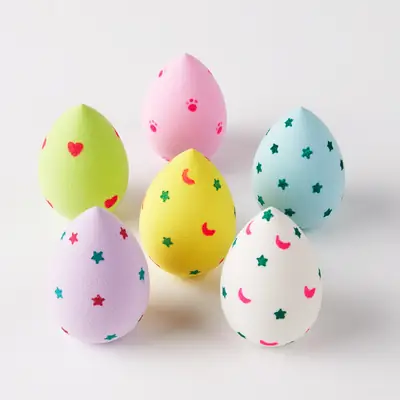 Non-Latex Star Flower Beauty Egg Makeup Egg