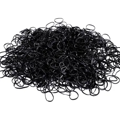 1000 Pack of Colorful Rubber Hair Bands for Girls