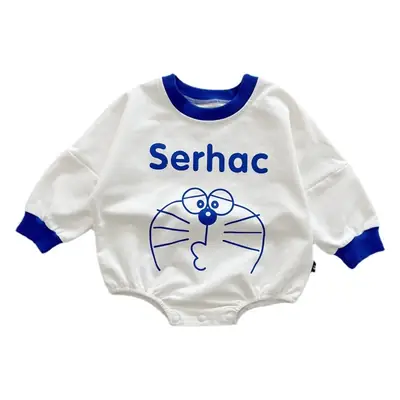 Serac Hound Cotton Padded Baby Suit Blue