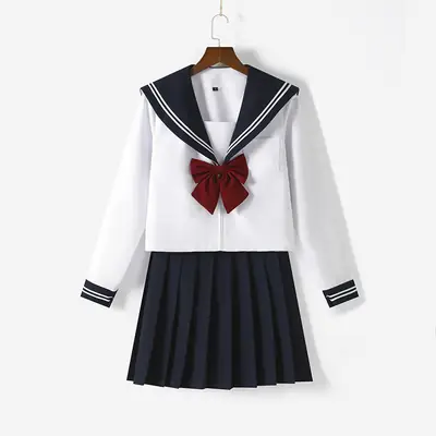 Women's Navy Blue Pleated Skirt Set for Women