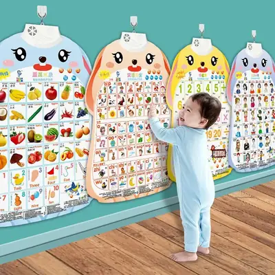 Baby Audio Wall Chart for Kids Learning Math & Pinyin