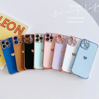Apple 16 Pro Mobile Cover Black Gold Anti Drop 6D