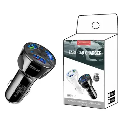 7A 3USB QC3.0 Fast Car Charger for Mobile Phones