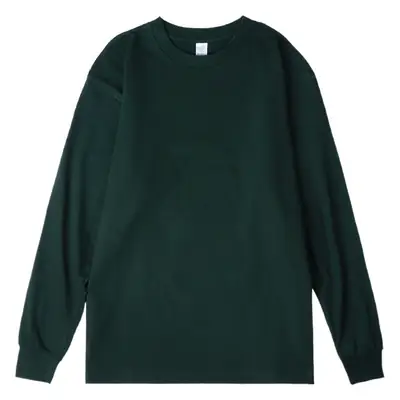 Men Long Sleeve Cotton T-Shirt Pink