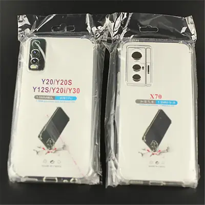 Vivo X90 x 70 x 80 Silicone Anti-Drop Case with Transparent Lens Protection
