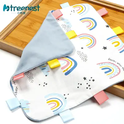 Baby Cartoon Handkerchief Towel Set Cotton Newborn Safe