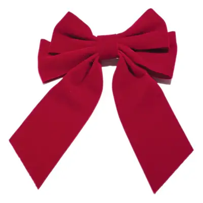 Red Velvet Bow for Girls New Year Hairpin