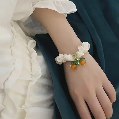 Women's Fruit Hair Tie with Bow for New Year