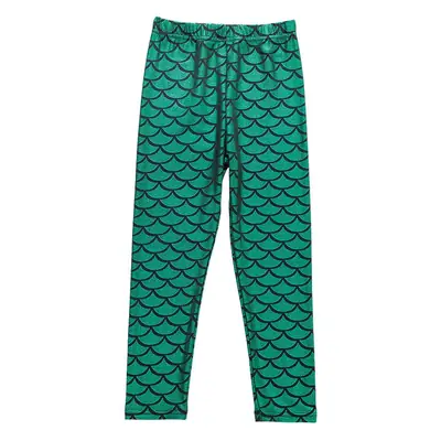 Gymnastics Pants Spring Autumn European American Girls Mermaid Tight Slim Children Color Fish Scale Leggings Spot Wholesale