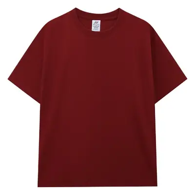 Men Pink Cotton T-Shirt 230g Crew Neck