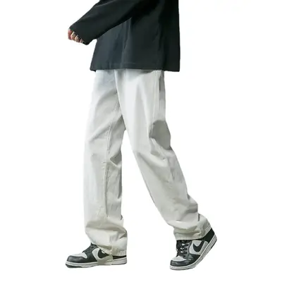 Men 2021 Wide Leg Jeans with Pendant