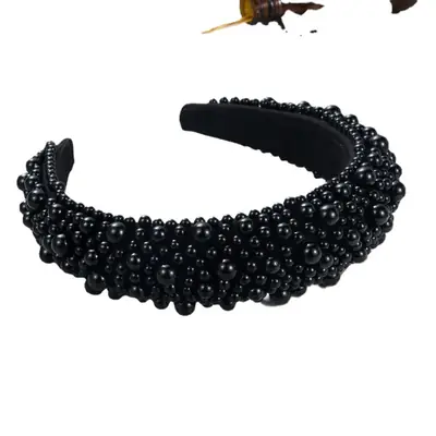 Golden Pearl Hairband for Women's Hair Accessories