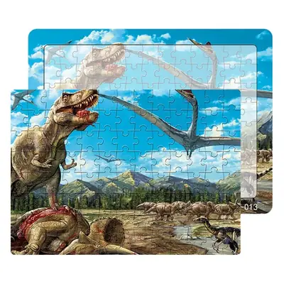 Dinosaur Paper Plate Puzzle 104 Pieces for Boys Girls 6-9 Years