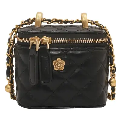 Pink Quilted Chain Shoulder Bag Set for Women