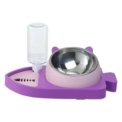 New three-in-one small fish shape feeding water dispenser non-wet mouth automatic water renewal cat bowl dog basin water dispenser dog bowl