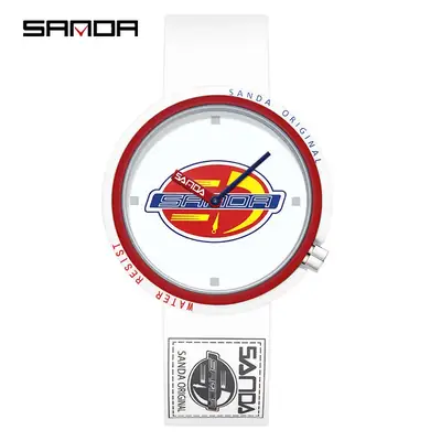 Sanda Fashion Pink Student Sports Quartz Watch