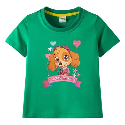 Green Paw Patrol Puppy Cotton T-Shirt for Kids