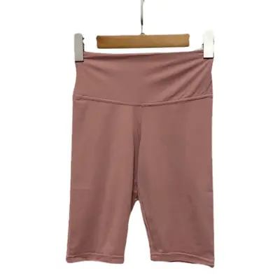 Women's Pink 5-Piece Leggings Yoga Shorts