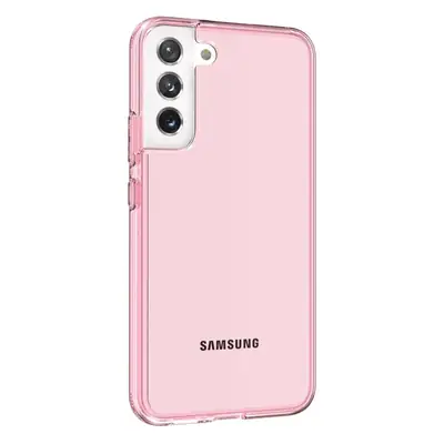 Transparent Glitter Phone Case for Samsung S21FE Pink