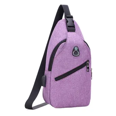 Men's Black Crossbody Backpack European Style