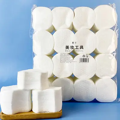 1200 pcs Angular Round Cotton Poplar Makeup Remover