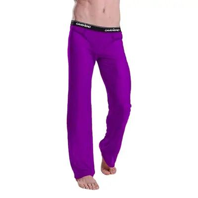 Men Red See-Through Mesh Cropped Wide Leg Pants