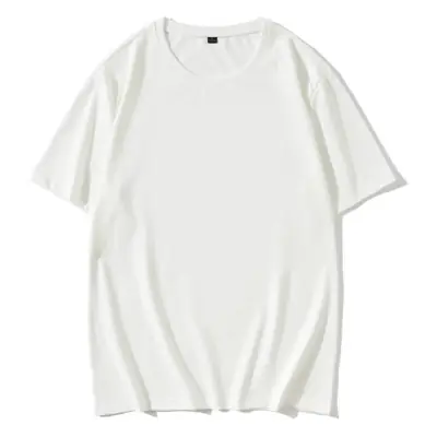 Pink Cotton T-Shirt Short Sleeve Crew Neck