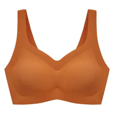 New seamless rimless underwear women gather comfortable one-piece latex bra sports yoga sleep bra