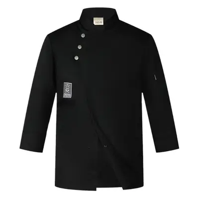 Men & Women Black Collar Shirt Set for Chef & Catering