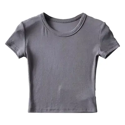 Women White Short Sleeve Stretch T-Shirt