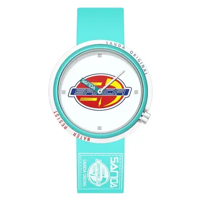 Sanda Simple Quartz Watch Pink Silicone Band for Men Women